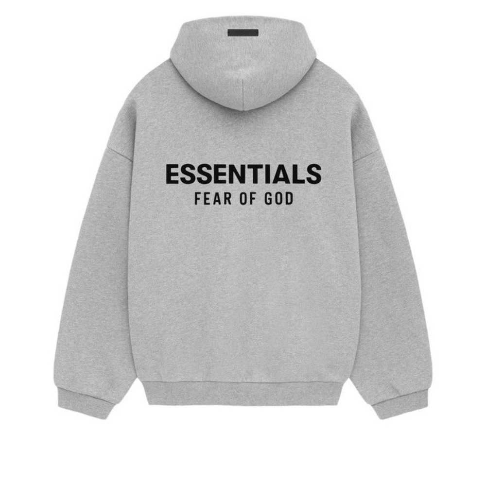 SOLD Fear of God Essentials Fleece Hoodie || Light Heather